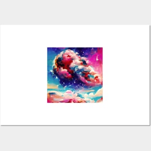 Space Clouds Posters and Art